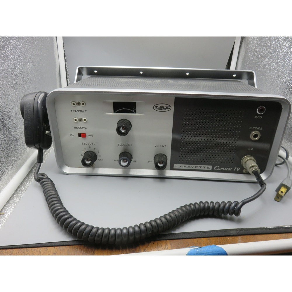 Lafayette Comstat 19 Vintage CB Radio Transceiver LRE 1966 Tube Type